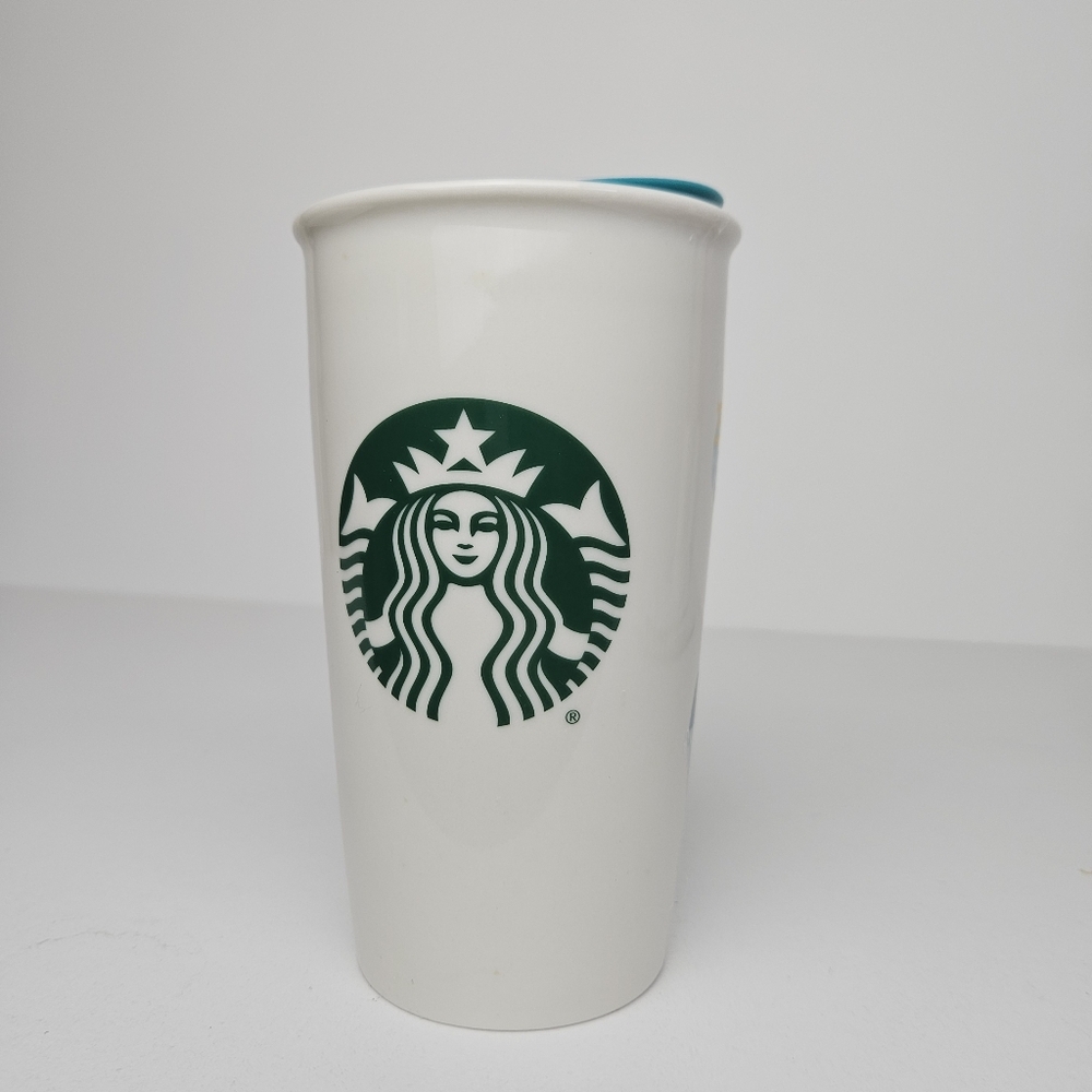 Starbucks Disneyland resort travel mug small world - Picture 3 of 5